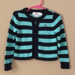 Girls Vineyard Vines striped cardigan